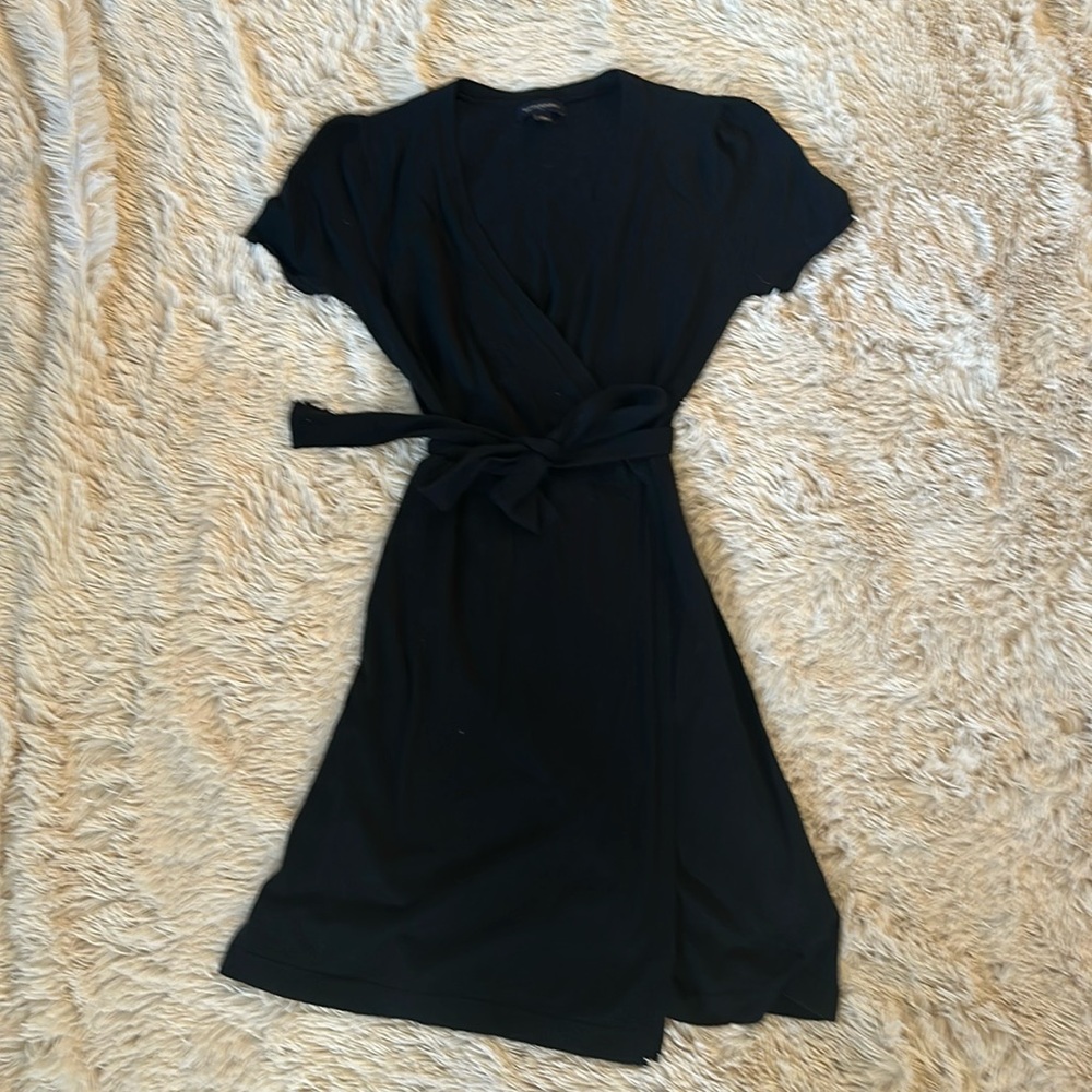 Women’s Medium Banana Republic Black Wrap Dress